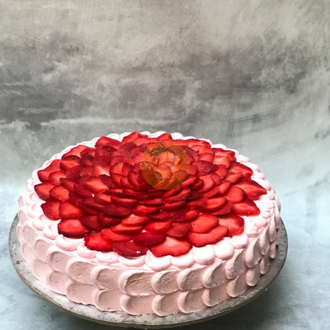 Strawberry Floral Cake