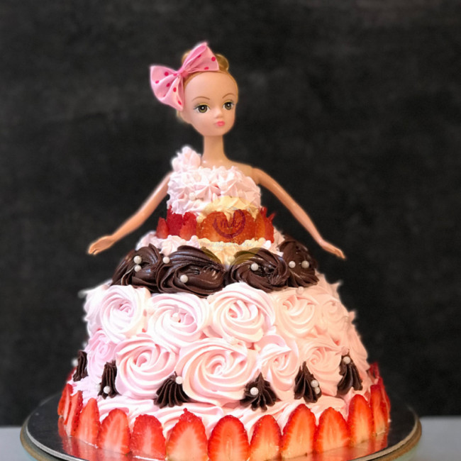 Strawberry Doll Cake